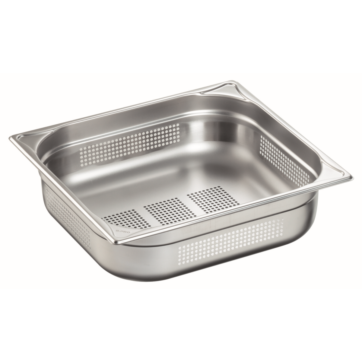 B.PRO GN-Behälter GN 2/3 gelocht GN 2/3, 5.4 l, 35.4x32.5x6.5 cm (LxBxT); grau