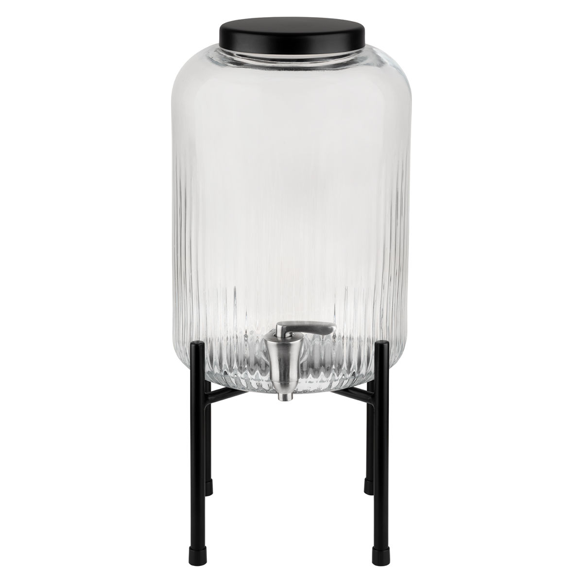 APS Getränkespender -INDUSTRIAL-; 7000 ml, 20x20x45 cm (LxBxH); transparent/schwarz