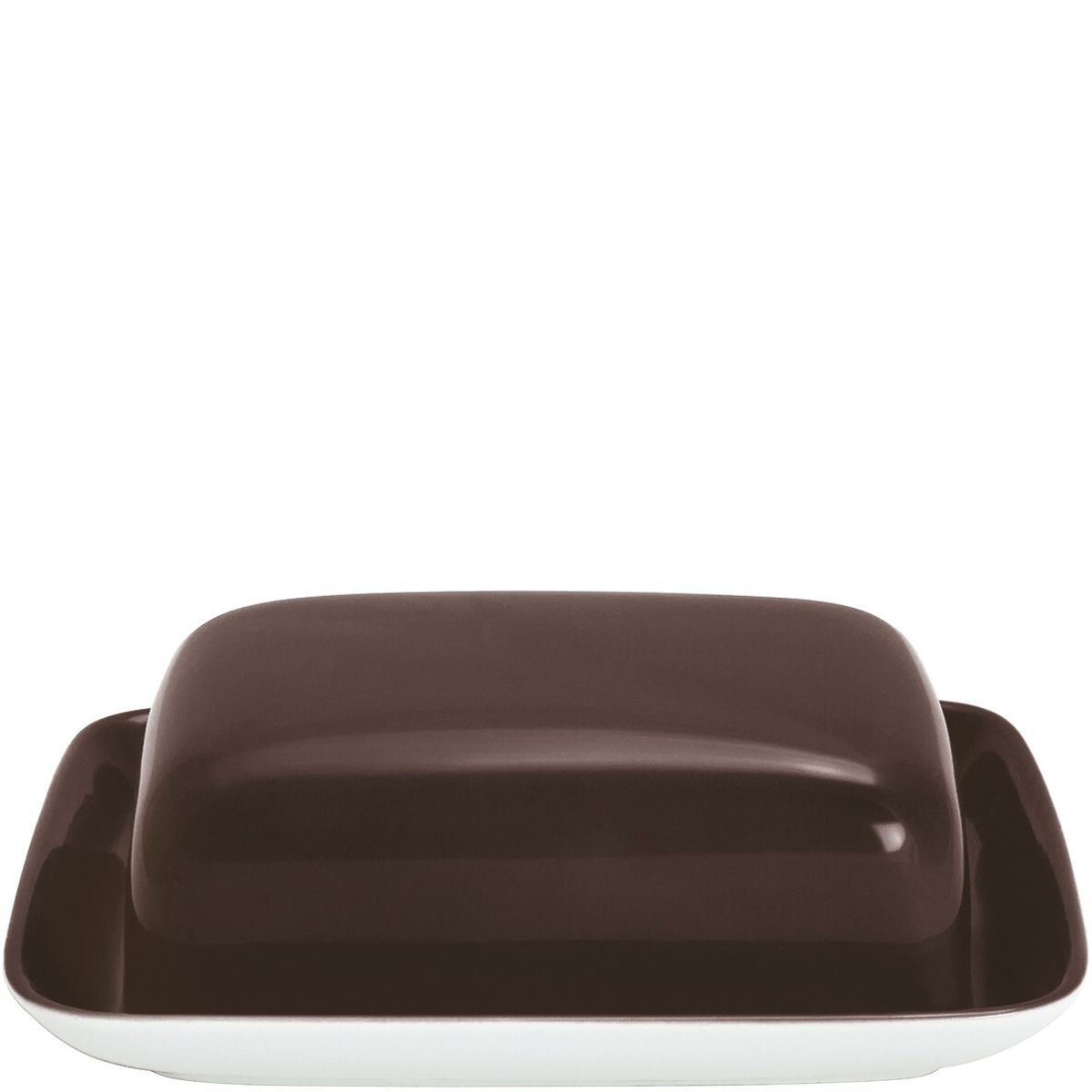 Kahla Butterdose Pronto Colore eckig 17.3x14.2x5.8 cm (LxBxH); cocabraun