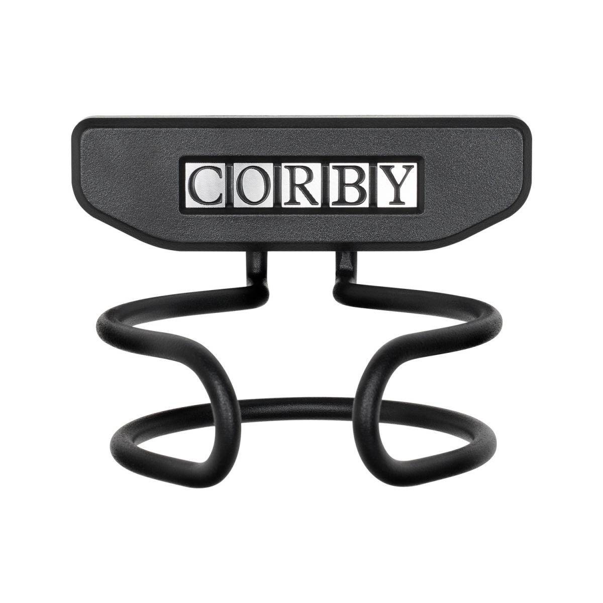 Porta asciugacapelli ad anello Bromley CORBY; 10x6.5x90 cm (LxHxP); nero