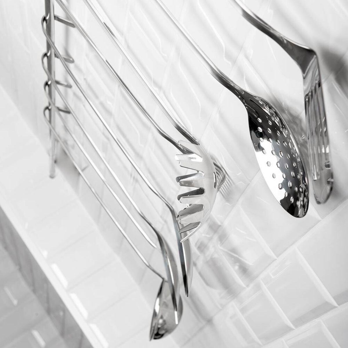 Schiumarola monoblocco, lunghezza manico 40 cm Sunnex; 40 cm (L); argento