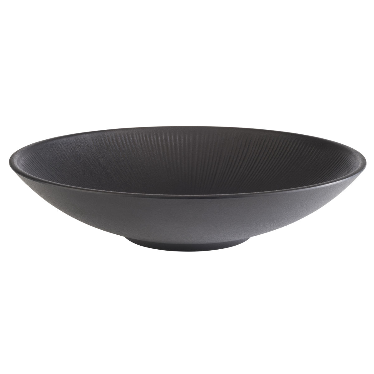 APS Schale NERO, Melamin; 2200 ml, 30x30x30x7 cm (LxBxØxH); schwarz; rund
