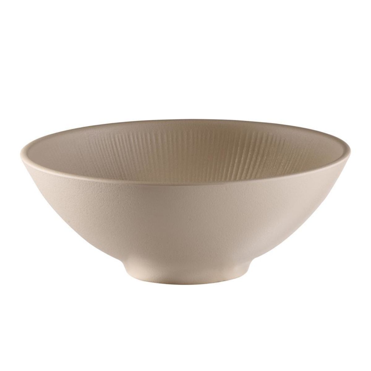 APS Schale -NERO- , 14,5 x 12,5 cm, H: 8 cm , Melamin, sand , 0,3 Liter ,; 1700 ml, 24x24x9 cm (LxBxH); beige; rund