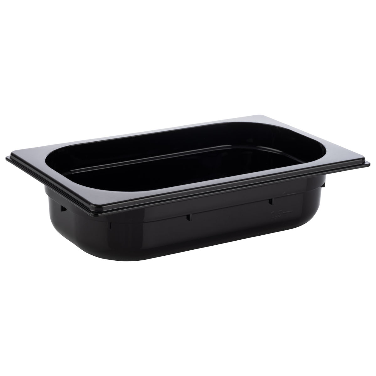 APS GN 1/4 Behälter, Polycarbonat GN 1/4, 1.7 l, 26.4x16.2x6.5 cm (LxBxT); schwarz