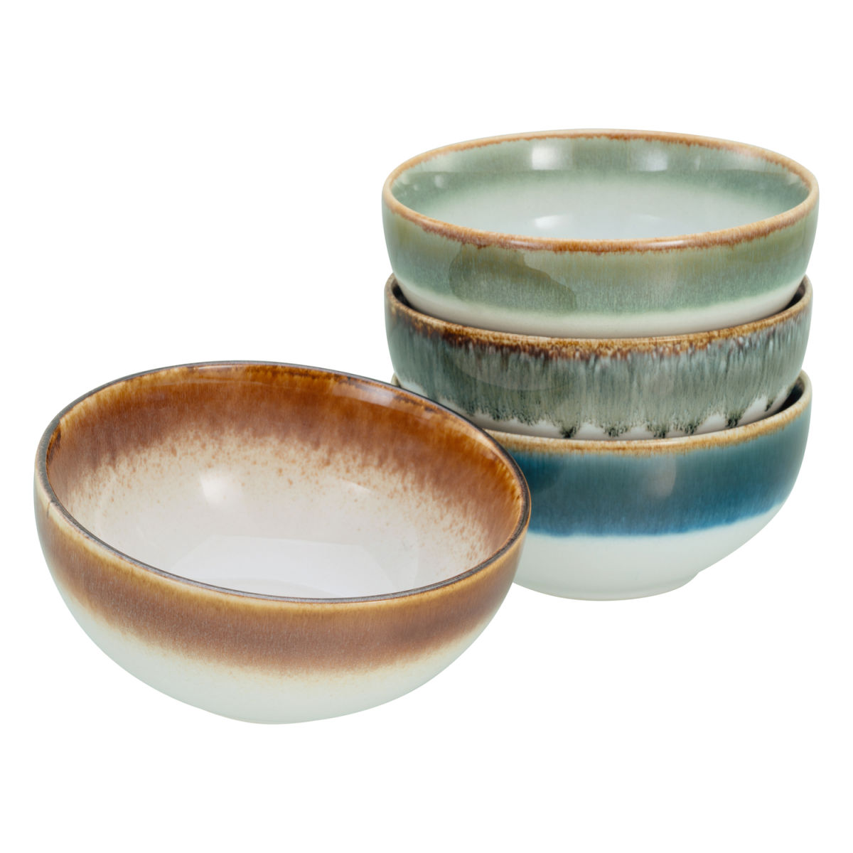 CreaTable Cascade - Buddha Bowl 4-tlg 900 ml, 17.5x7.5 cm (ØxH); mehrfarbig; rund; 4 Stück / Pack