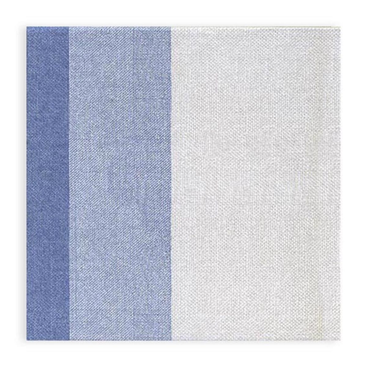 Plock Airlaid Motivserviette, gestreift 44x44 cm (BxL); beige/blau; 800 Stück / Pack