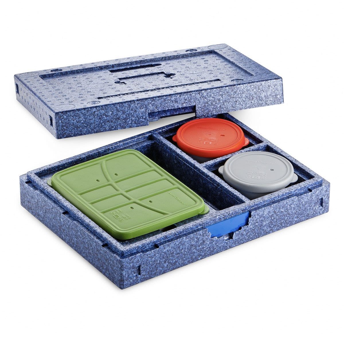 thermohauser DC II EPP-Wärmesafe blau, aus EPP, für sicheren Transport 16.1 l, 43x32.5x11.5 cm (LxBxH); schwarz