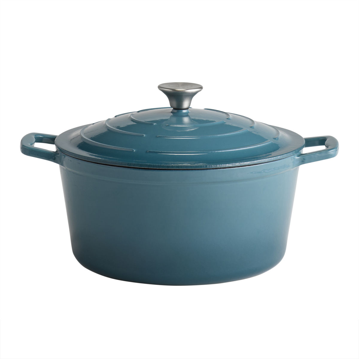 APS Kochtopf mit Deckel 5 STARS, Gusseisen; 6000 ml, 28x28x13 cm (LxBxH); türkis