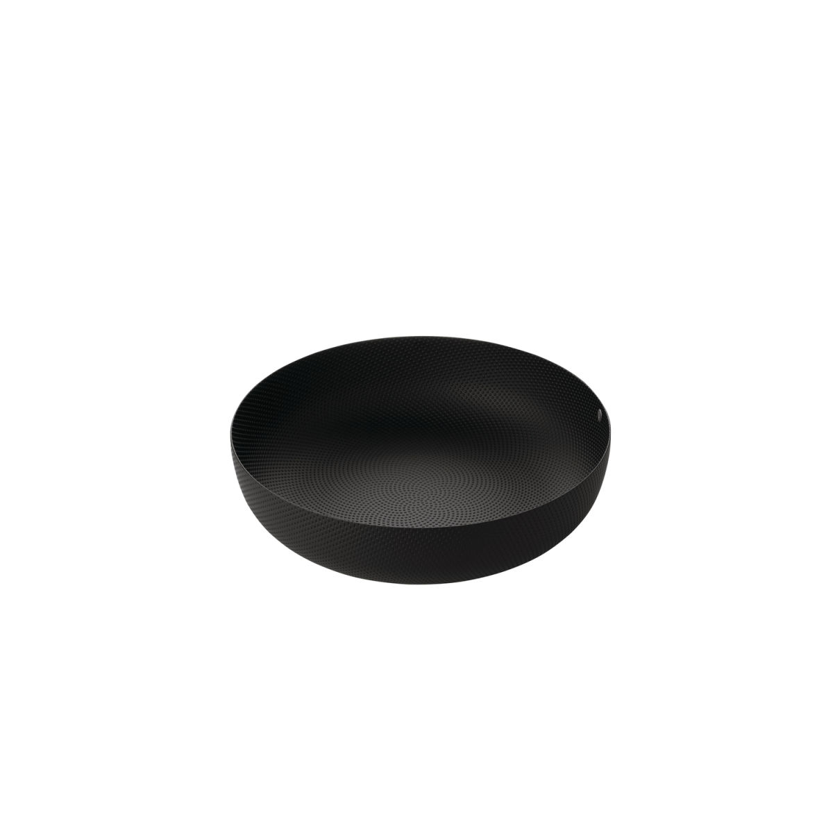 Alessi Runde Korbschale; 24x6 cm (ØxH); schwarz