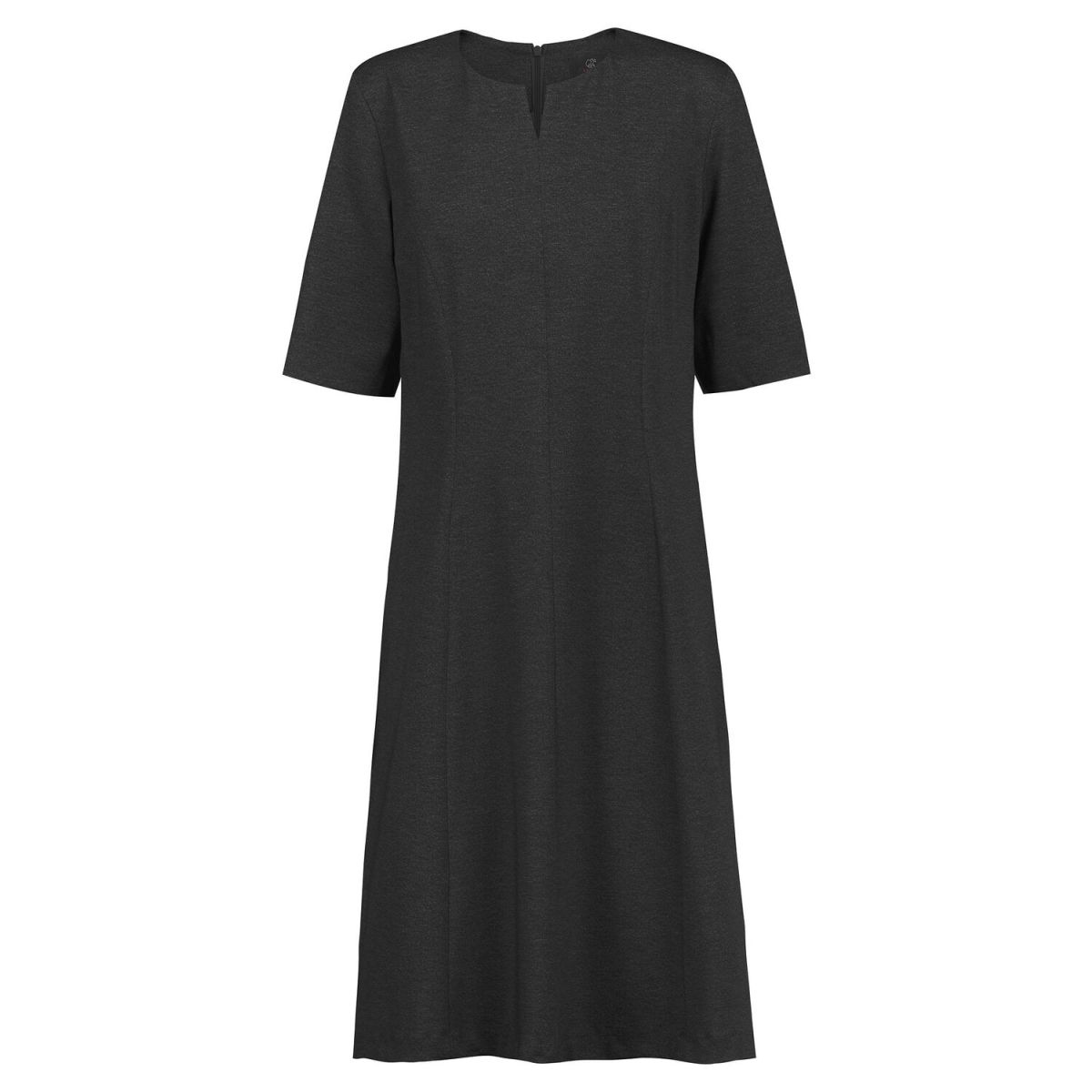 GREIFF Damen-Jerseykleid RF Casual Kleidergröße 32; anthrazit meliert, Paspelierung anthrazit meliert