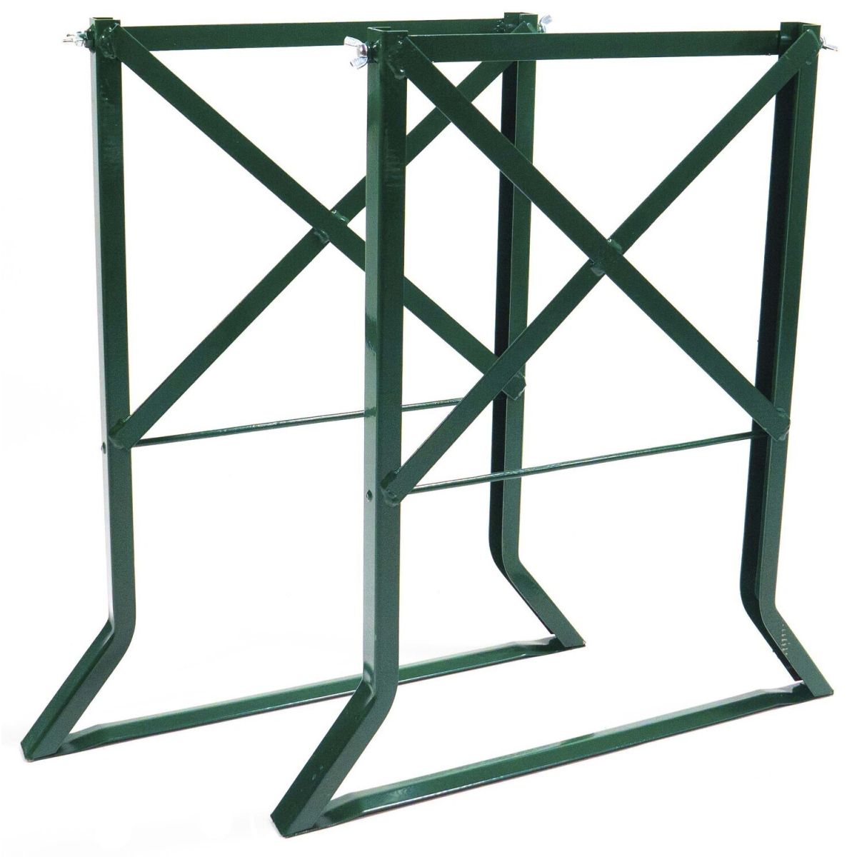 Feros Bierzeltgarnitur Erhöhung (50) 68x78x4 cm (BxHxT); Platte braun, Gestell grün; rechteckig