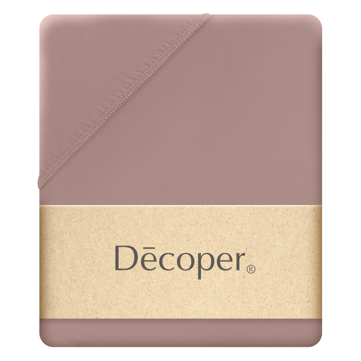 Decoper Decoper ® Mako-Feinjersey Spannbettlaken aus 100% Baumwolle 120x200 cm (BxL); braun
