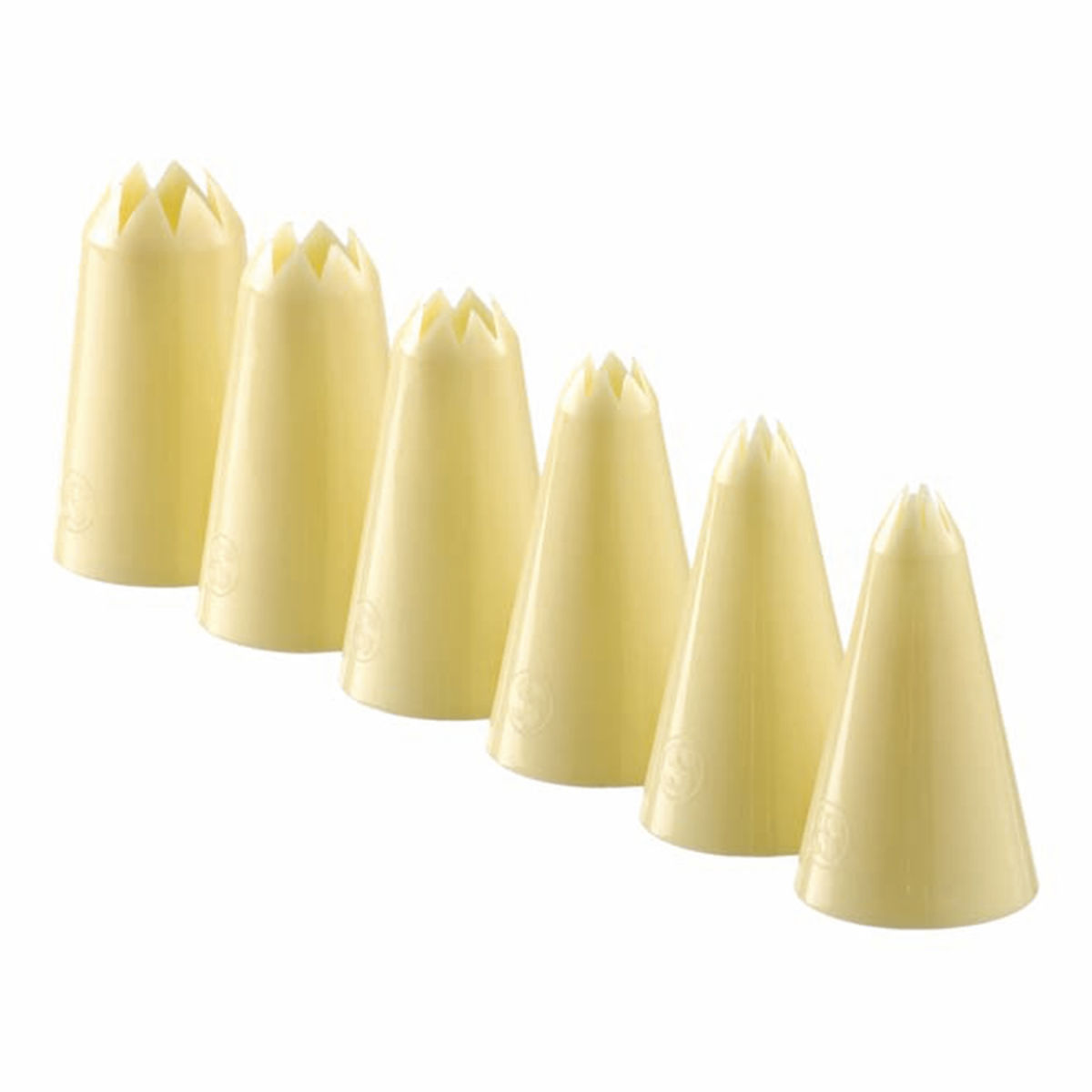 Schneider Sterntüllen-Set 6 cm (H); elfenbein; 6 Stück / Pack