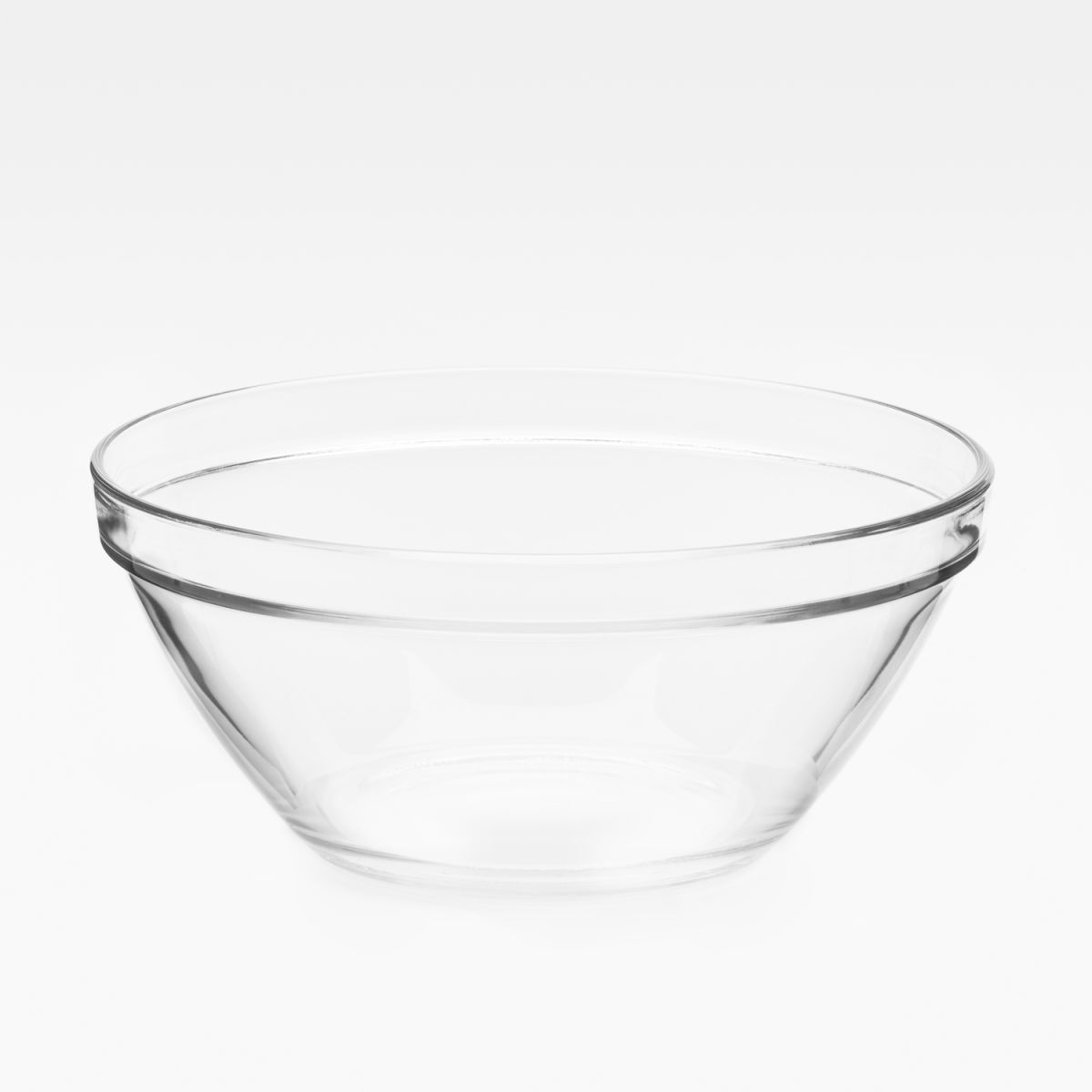 Schale Pompei 26 cm Bormioli Rocco; 2745 ml, 23x23x23x10.5 cm (LxLxØxH); trasparente; rotonda; 4 pz. / Pacco