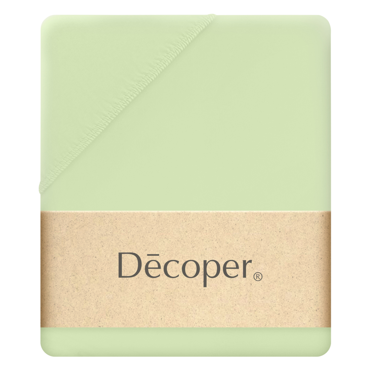 Decoper Decoper ® Mako-Feinjersey Spannbettlaken aus 100% Baumwolle 180-200x200 cm (BxL); hellgrün