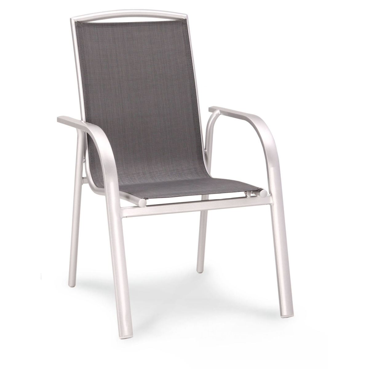 Barths Stapelsessel Palermo 59x62x93 cm (BxTxH); silber