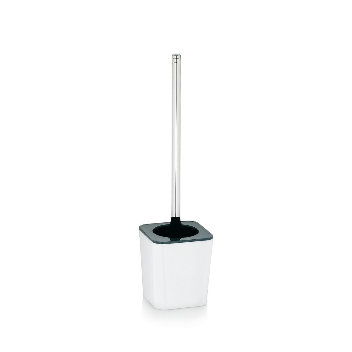 kela Wc-Garnitur Nuria PS-Kunststoff 11.5x11.5x46.5 cm (LxBxH); weiß/grau