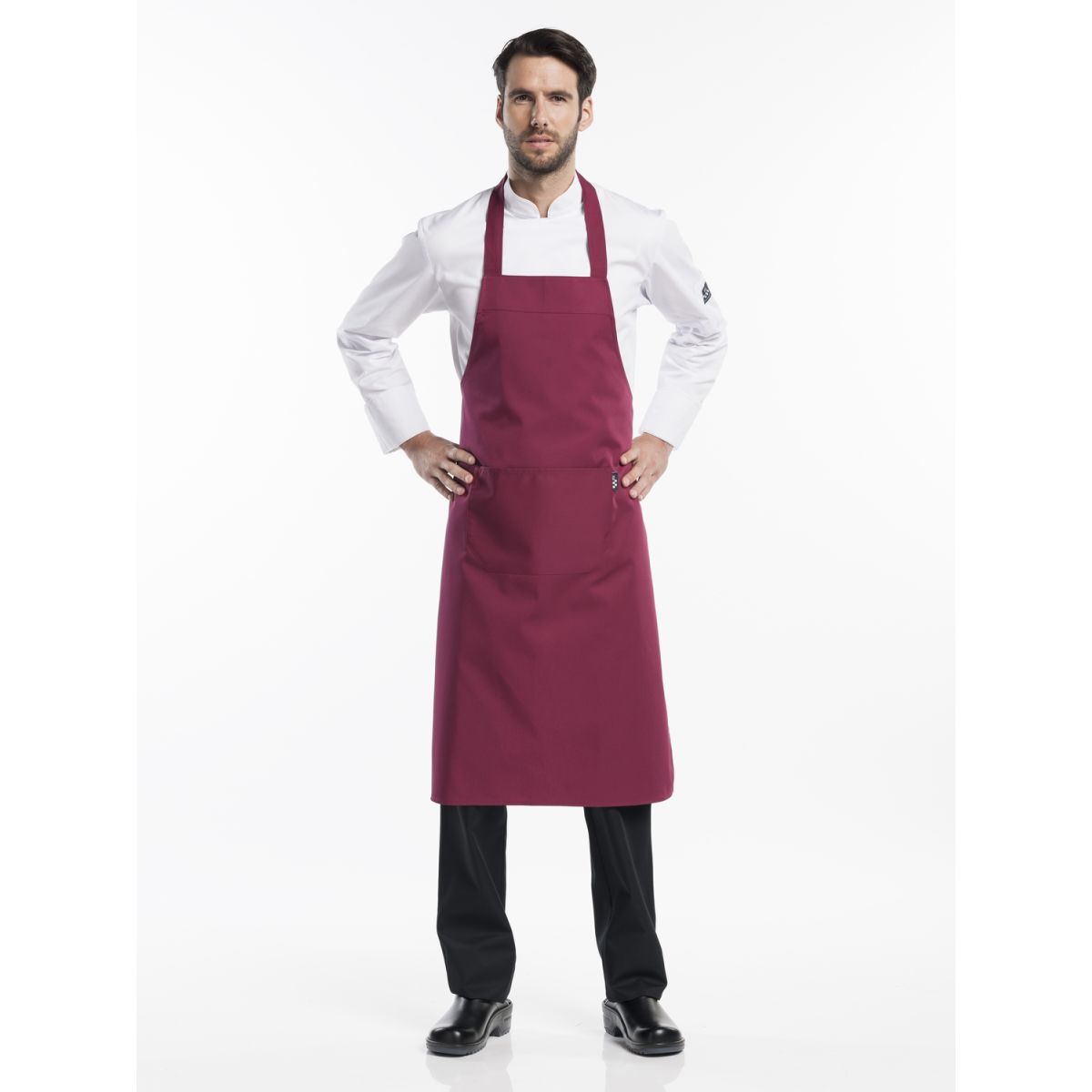 Chaud Devant Latzschürze Burgundy W75 – L100 100x75 cm (LxB); burgund