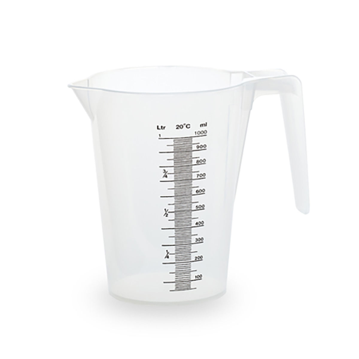 Scaritech Messbecher 1000 ml, 16 cm (Ø); transparent; 10 Stück / Pack
