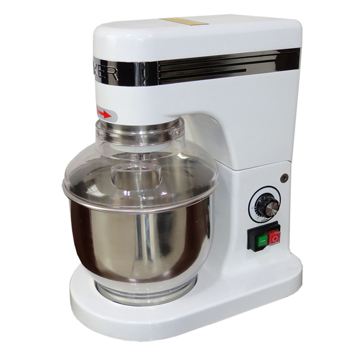 Impastatrice planetaria, 7 litri, 300 watt Stalgast; 40x25x41 cm (LxLxH); bianco