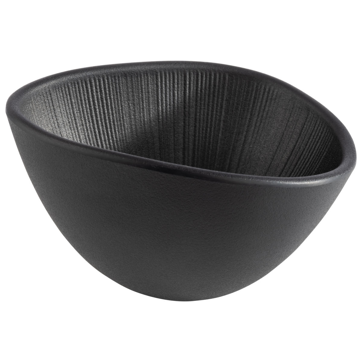 APS Schale NERO, Melamin, organisch 300 ml, 14.5x12.5x8 cm (LxBxH); schwarz