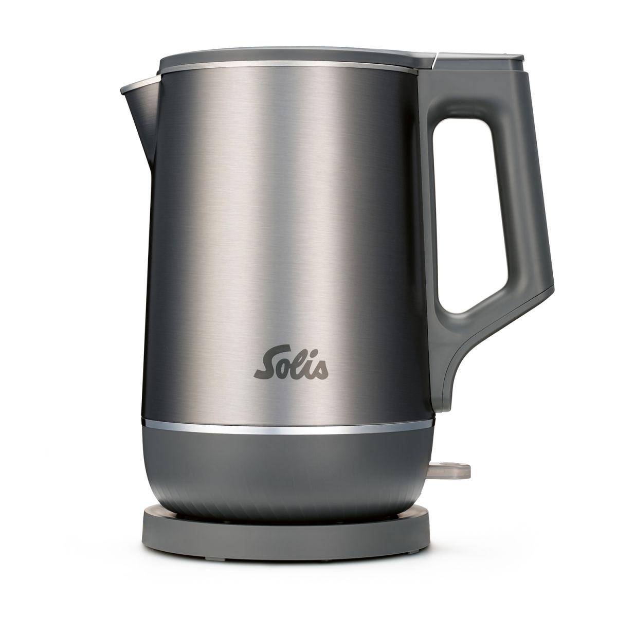 Solis Wasserkocher Leise, leichte Reinigung, 3D-Heizsystem; 1700 ml, 23x26x16 cm (BxHxT); grau
