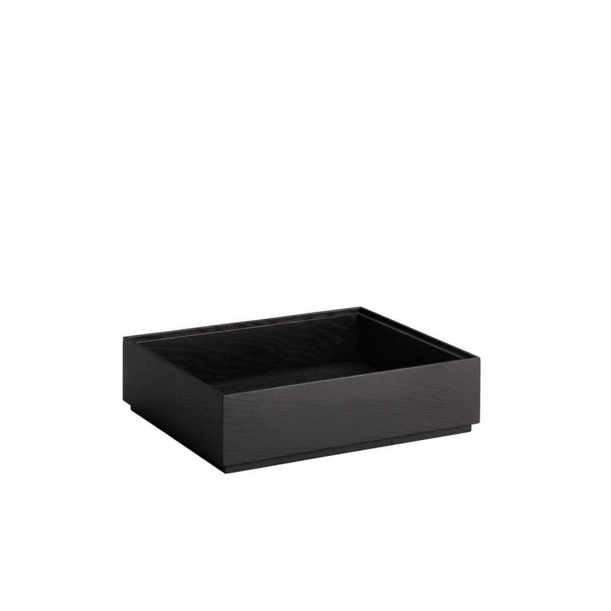 APS GN 1/2 Holzbox VALO, Eichenholz (schwarz lackiert) 32.5x26.5x8.5 cm (LxBxH); schwarz