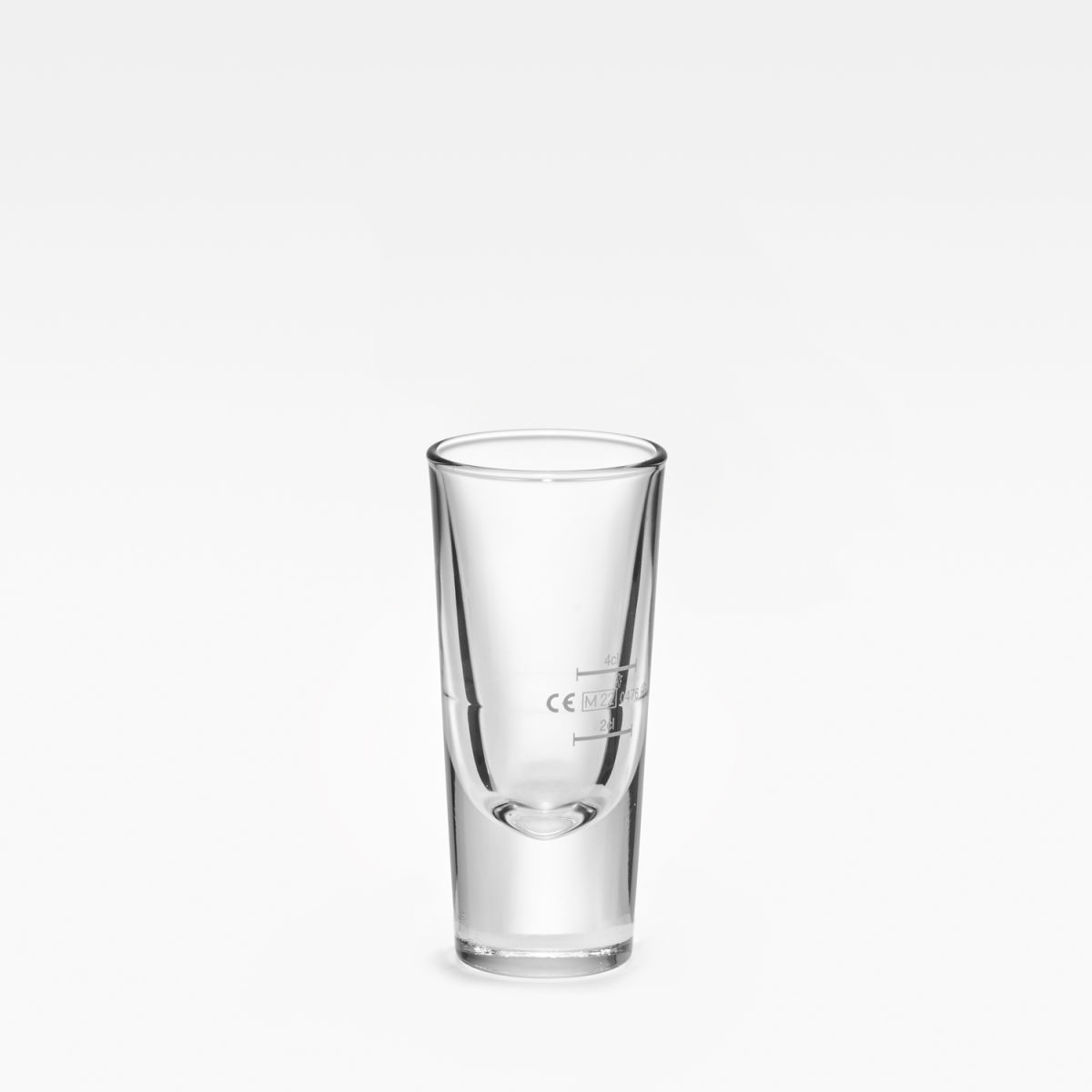 Bormioli Rocco Aperitifbecher, geeicht 2+4cl Bistro Bistro Bar mit Eichstrich 40 ml, 6x6.2x14.5 cm (ØxØxH); transparent; 2 cl & 4 cl Eichstrich, 6 Stück / Pack