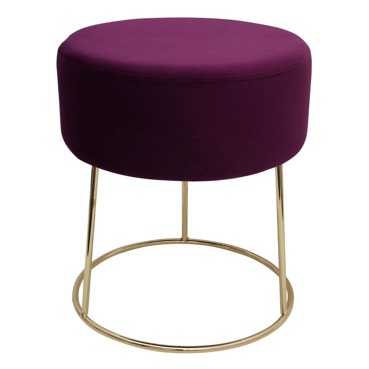 ECHTWERK Sitzhocker Marilyn 14x41x41x41 cm (BxTxHxL); brombeer