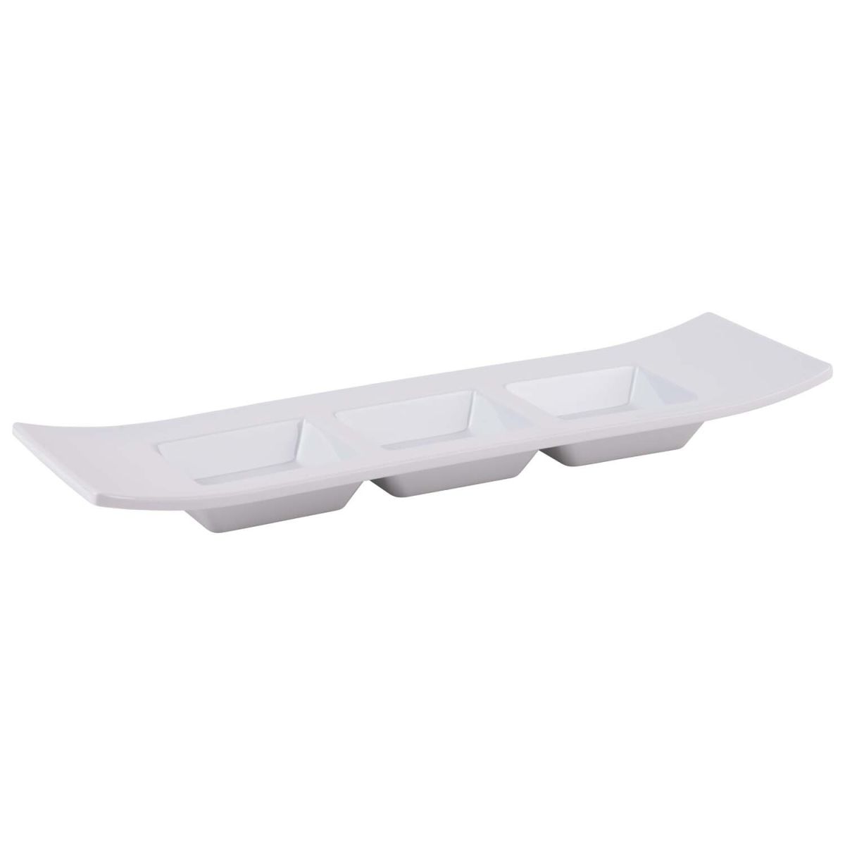 APS Dipschale CASUAL, Melamin 29x9x3 cm (LxBxH); weiß; rechteckig