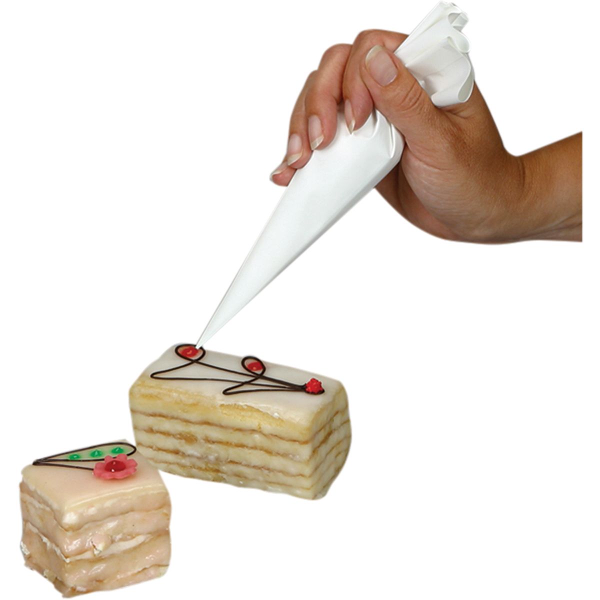 Schneider Spritzbeutel-Set 21 cm (L); weiß; 5 Stück / Pack