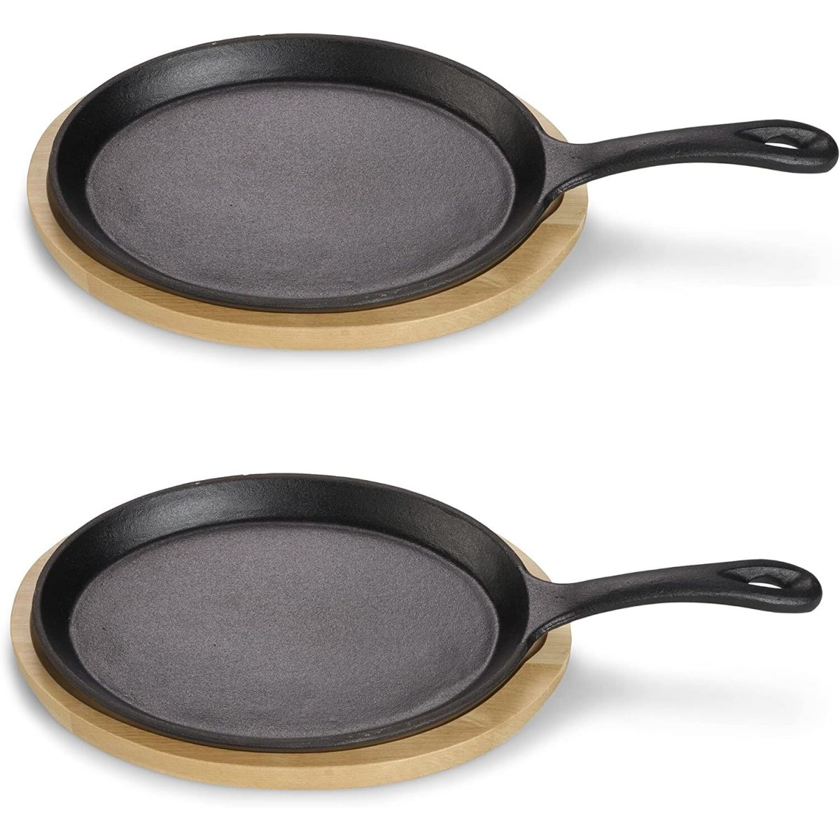ECHTWERK Servierpfanne 2er-Set 38x19x2 cm (LxBxH); schwarz; oval
