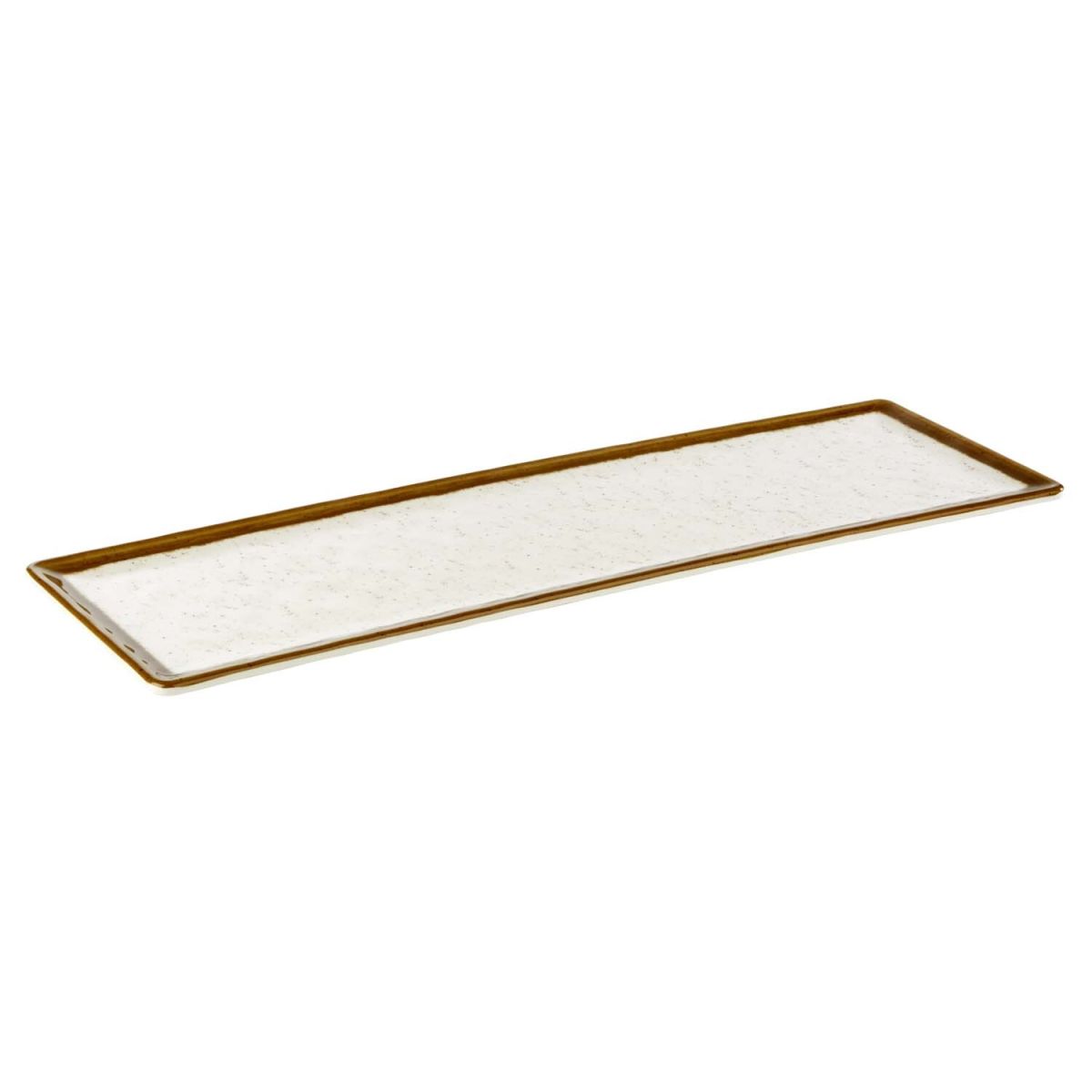 APS GN 2/4 Tablett STONE ART, Melamin GN 2/4, 53x16.2x1.5 cm (LxBxH); weiß; rechteckig
