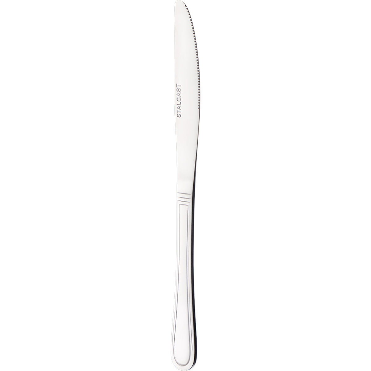 Stalgast 12 Edelstahl Menümesser, Serie Restaurant Eco 20.5 cm (L); silber; 12 Stück / Pack
