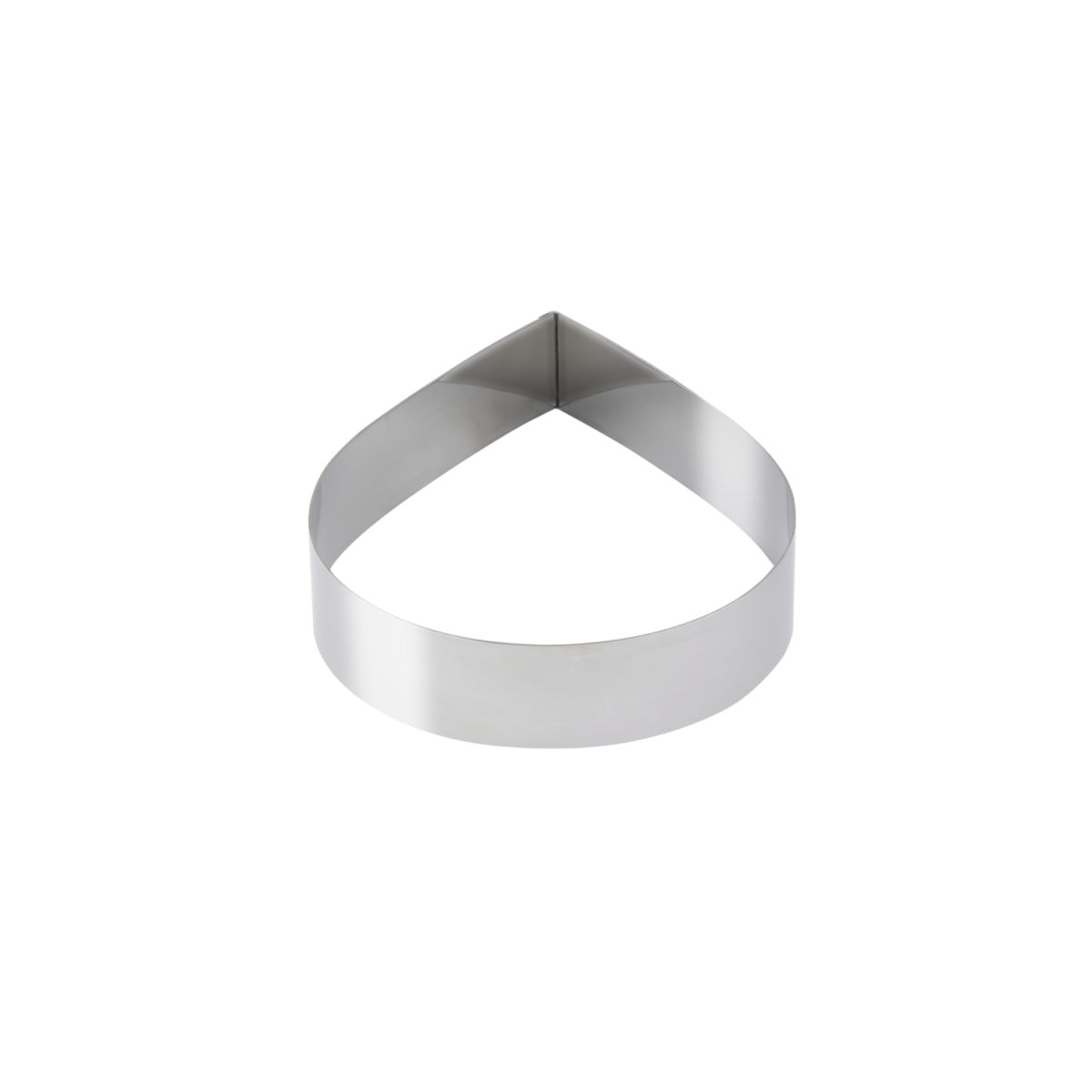 Schneider Dessert-/ Tortenring Tropfen 16x5 cm (LxH); edelstahl