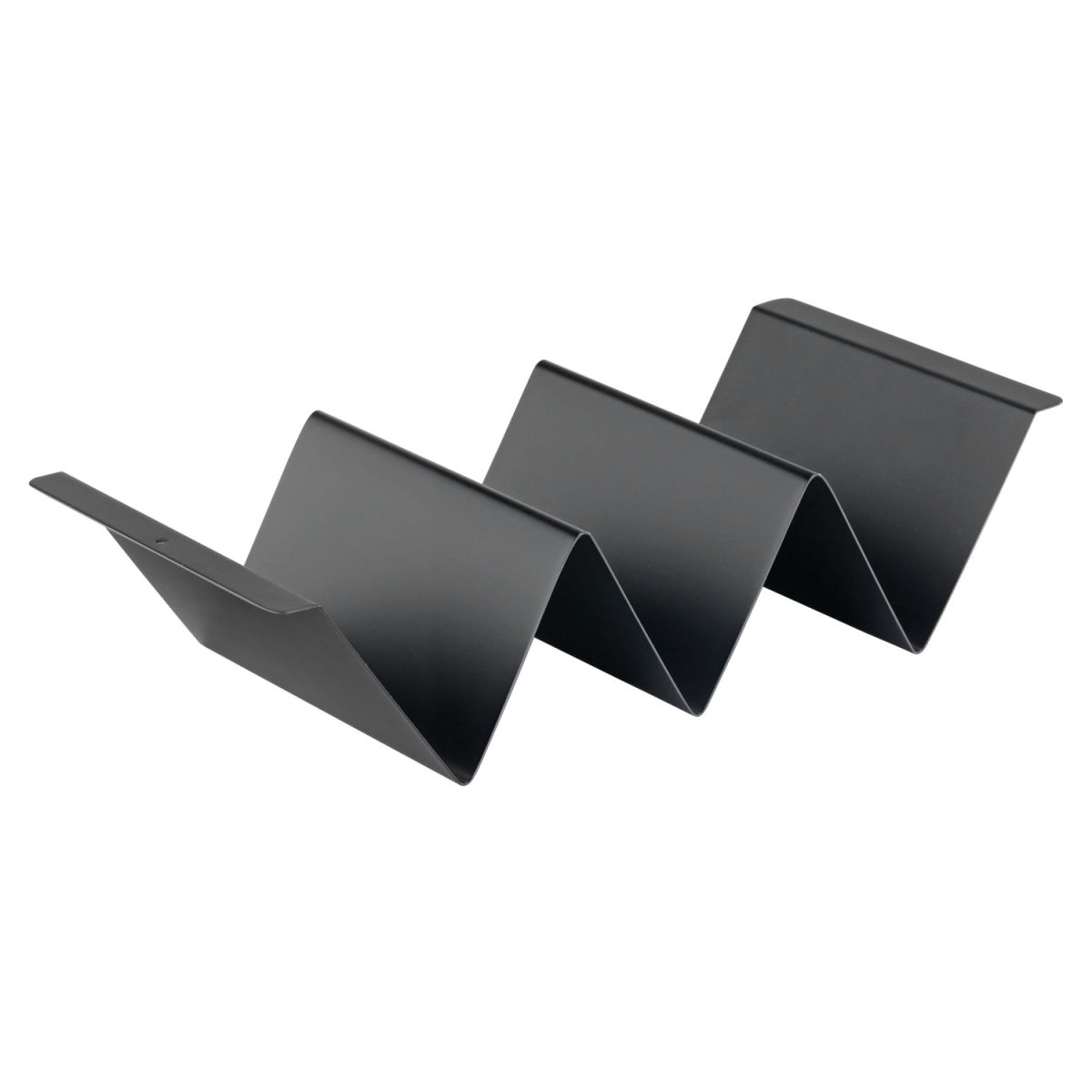 Stalgast Snackwelle mit Griff, drei Fächer 21.5x5 cm (BxH); schwarz; rechteckig