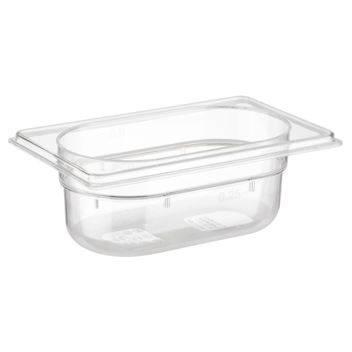 APS GN 1/9 Behälter, Polycarbonat GN 1/9, 0.6 l, 17.5x11x6.5 cm (LxBxT); transparent