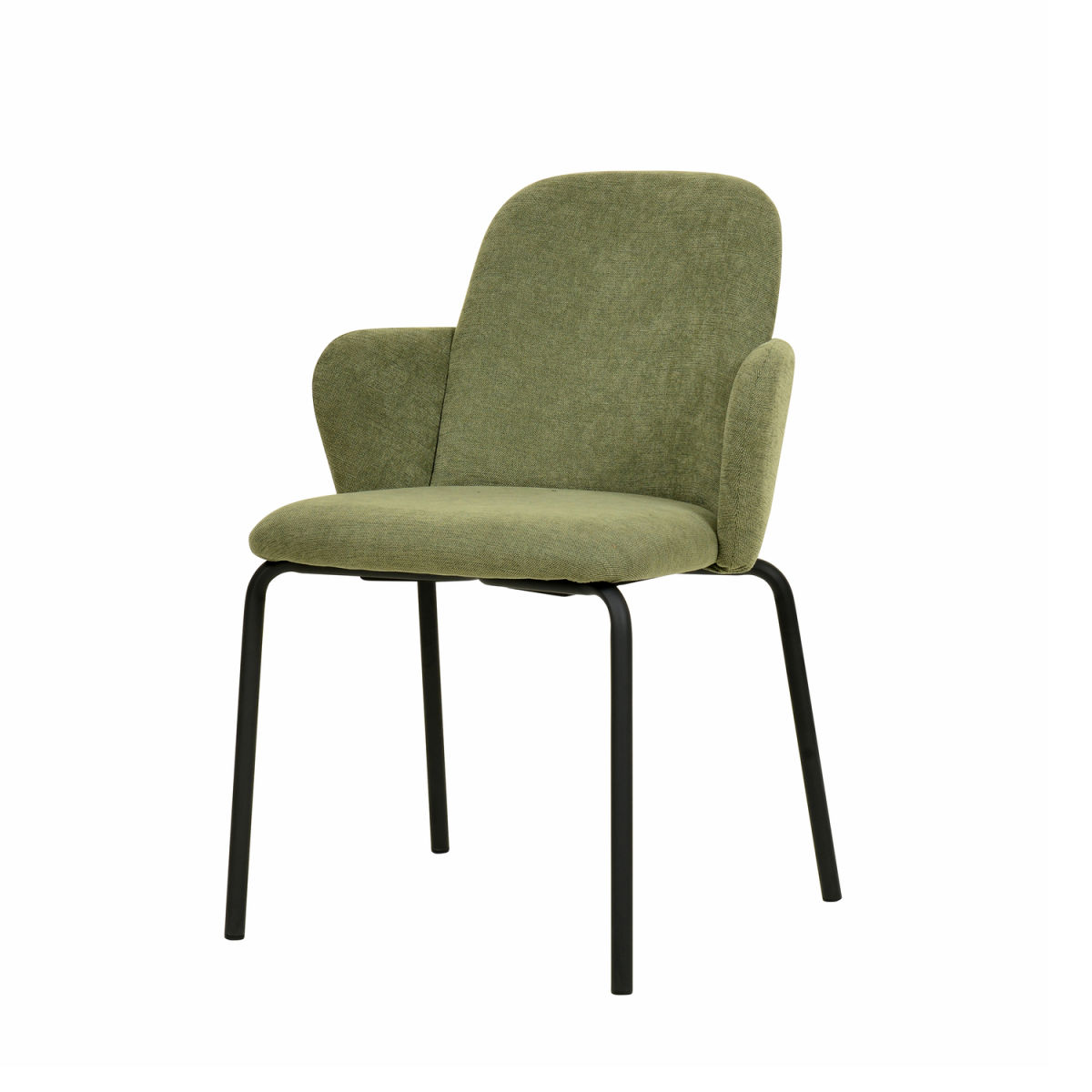 Feros Stapelstuhl Paddy mit Bezug 54.5x58x81 cm (BxTxH); grün; 2 Stück / Pack