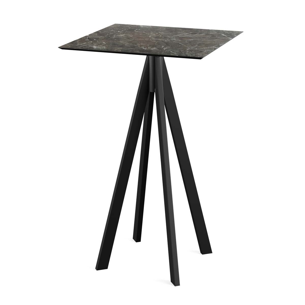 Feros Stehtisch Infinity Gestell + HPL quadratisch 70x70x109.2 cm (LxBxH); mehrfarbig; quadratisch