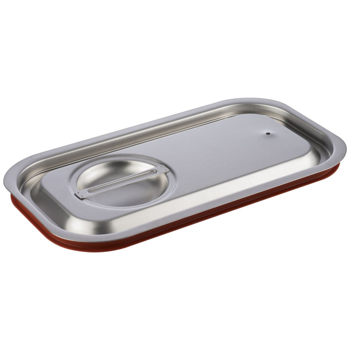 APS GN 1/3 Transport-Steck-Deckel, Edlestahl mit Silikondichtung GN 1/3, 32.5x17.5 cm (LxB); rot; rechteckig