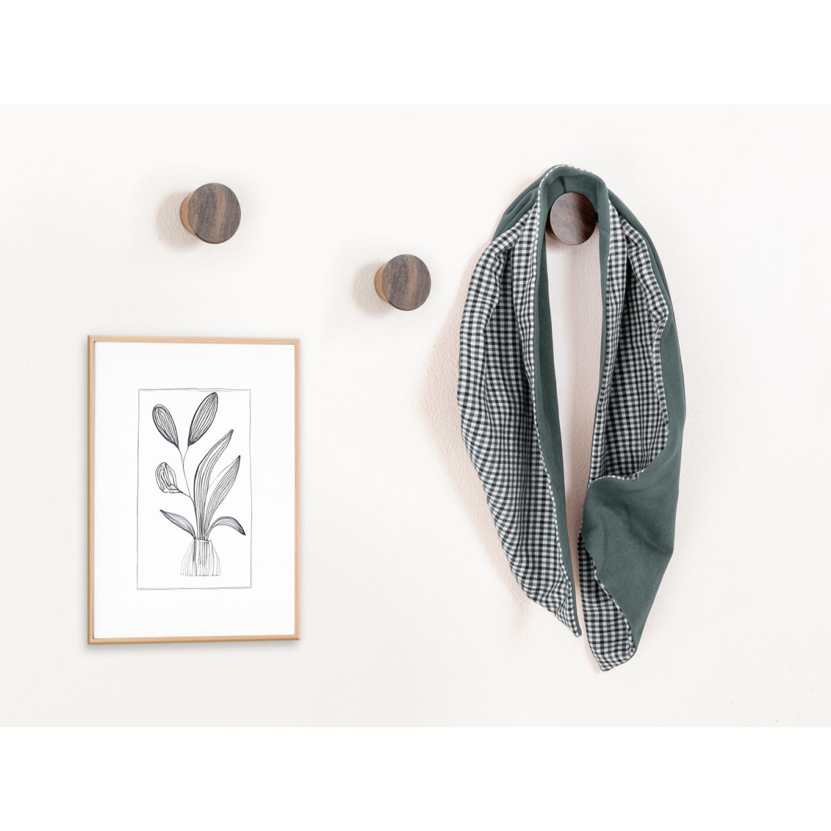 GRANA HOME Kleiderhaken aus Akazienholz 4.7x2.8 cm (LxH); braun; 4 Stück / Pack