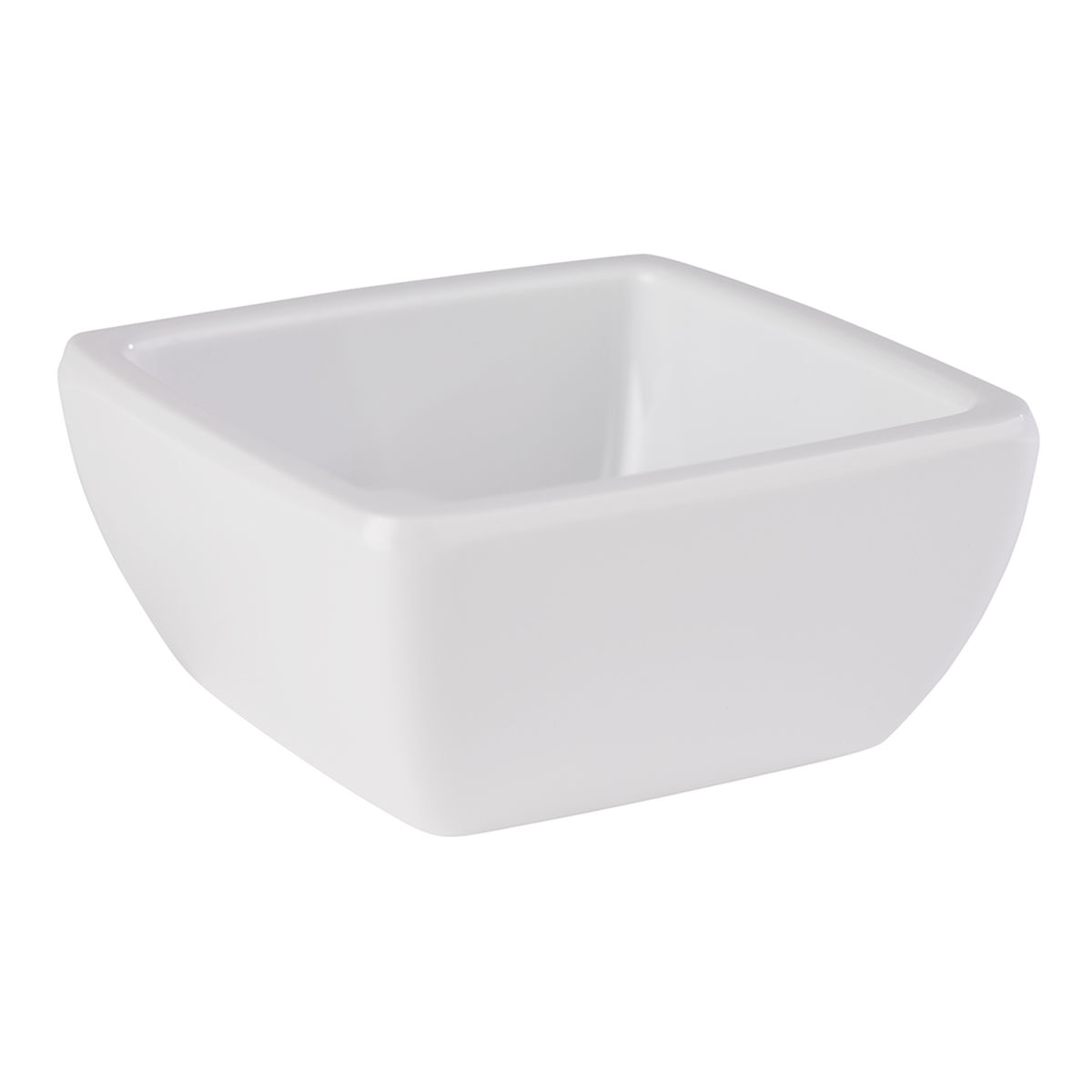 APS Schale FRIENDLY, aus recyceltem Kunststoff (PET), eckig 50 ml, 6.5x6.5x3 cm (LxBxH); weiß; 6 Stück / Pack