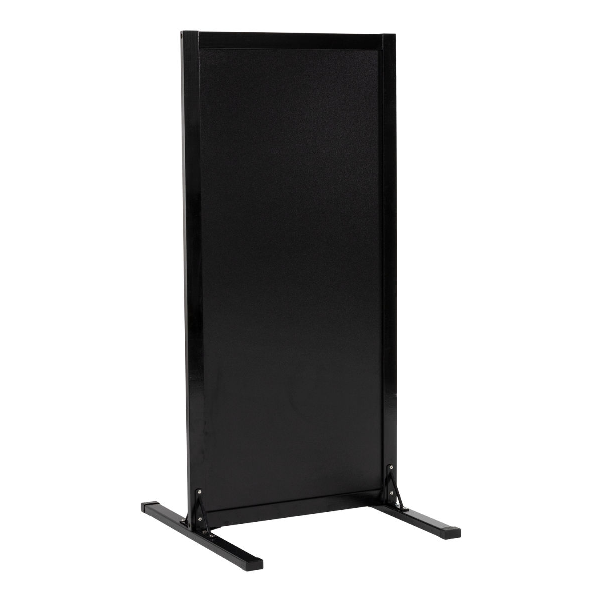 Pannello da marciapiede Woody - Nero - Legno di pino laccato - Forma a L - 55x120cm Securit; 56x120 cm (LxH); nero
