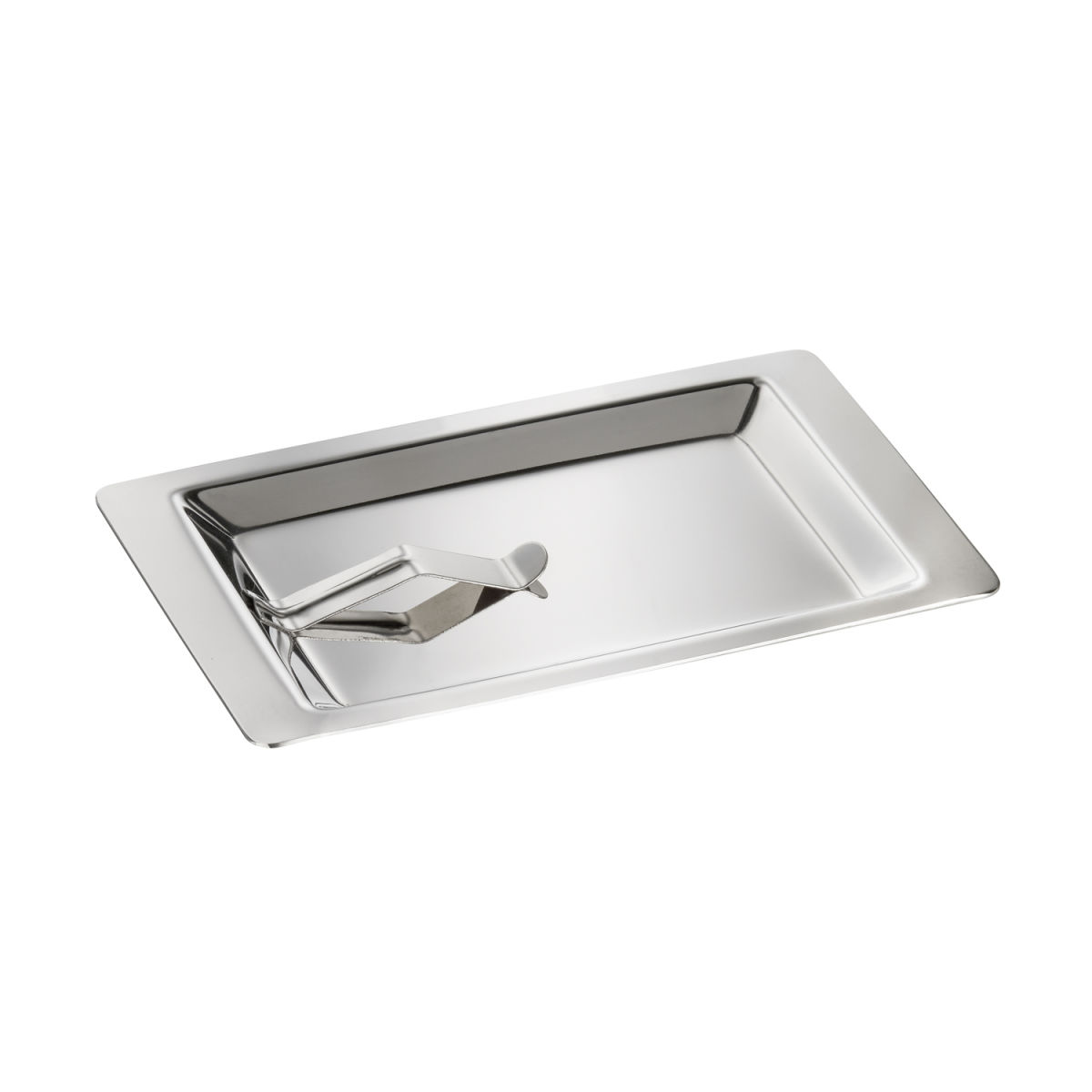 APS Rechnungstablett, Edelstahl 17x11x1 cm (LxBxH); silber; rechteckig