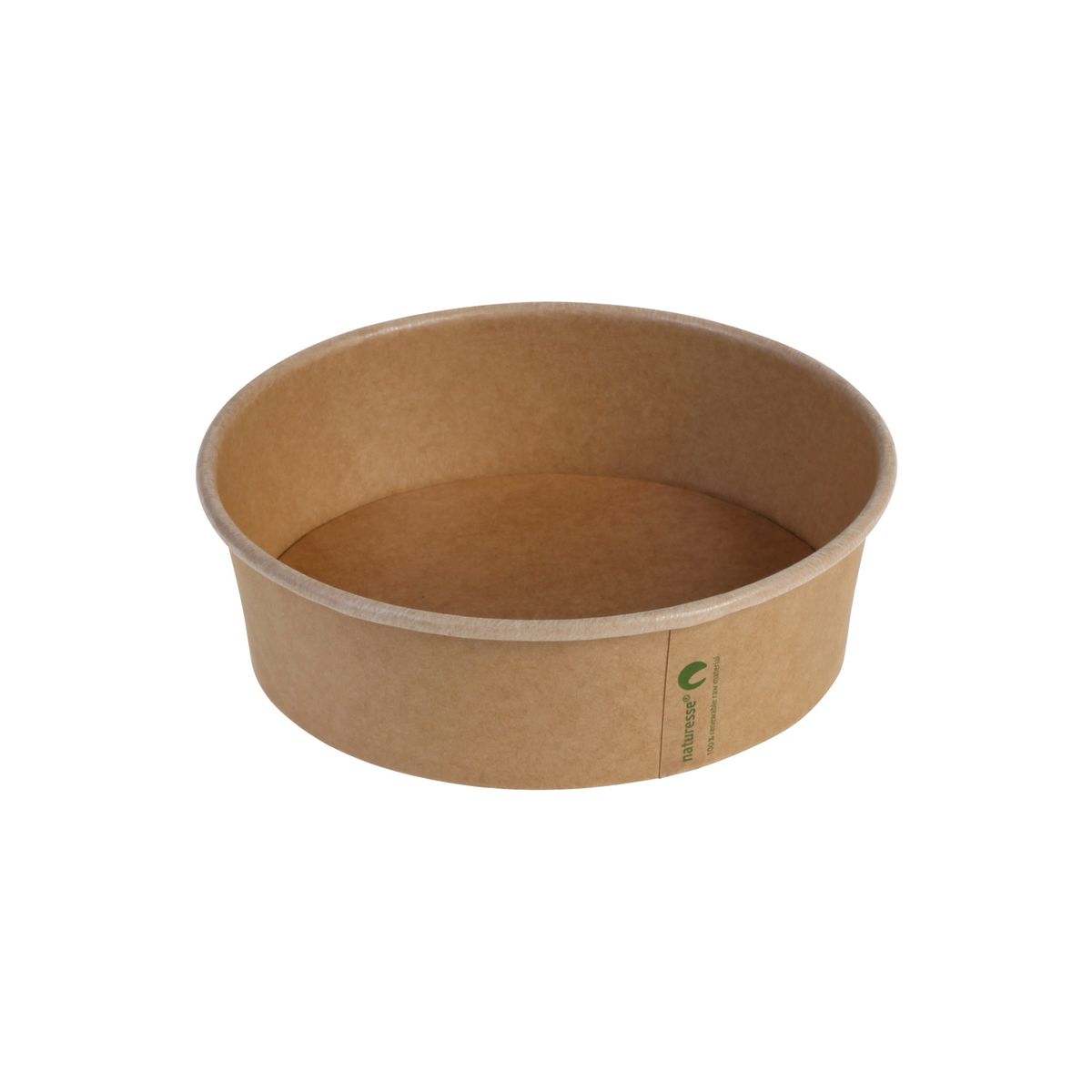 naturesse Salatschalen Kraft/PLA, naturesse 500 ml, 15x4.5 cm (ØxH); braun; 300 Stück / Pack