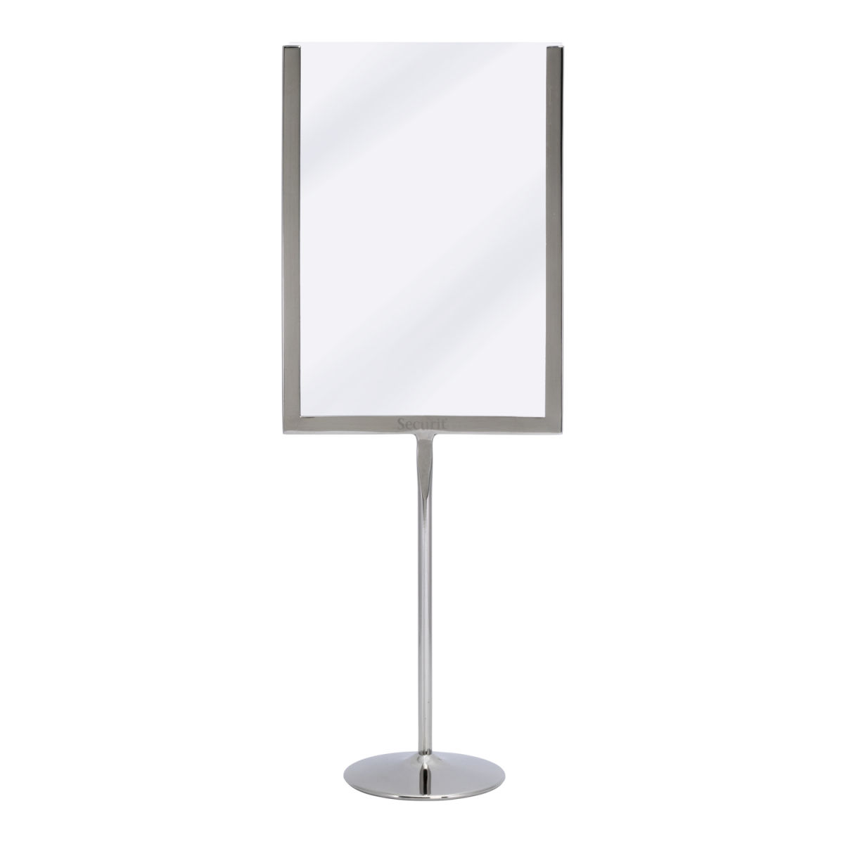 Portamenù in acciaio inox Securit; 15x41 cm (LxH); argento