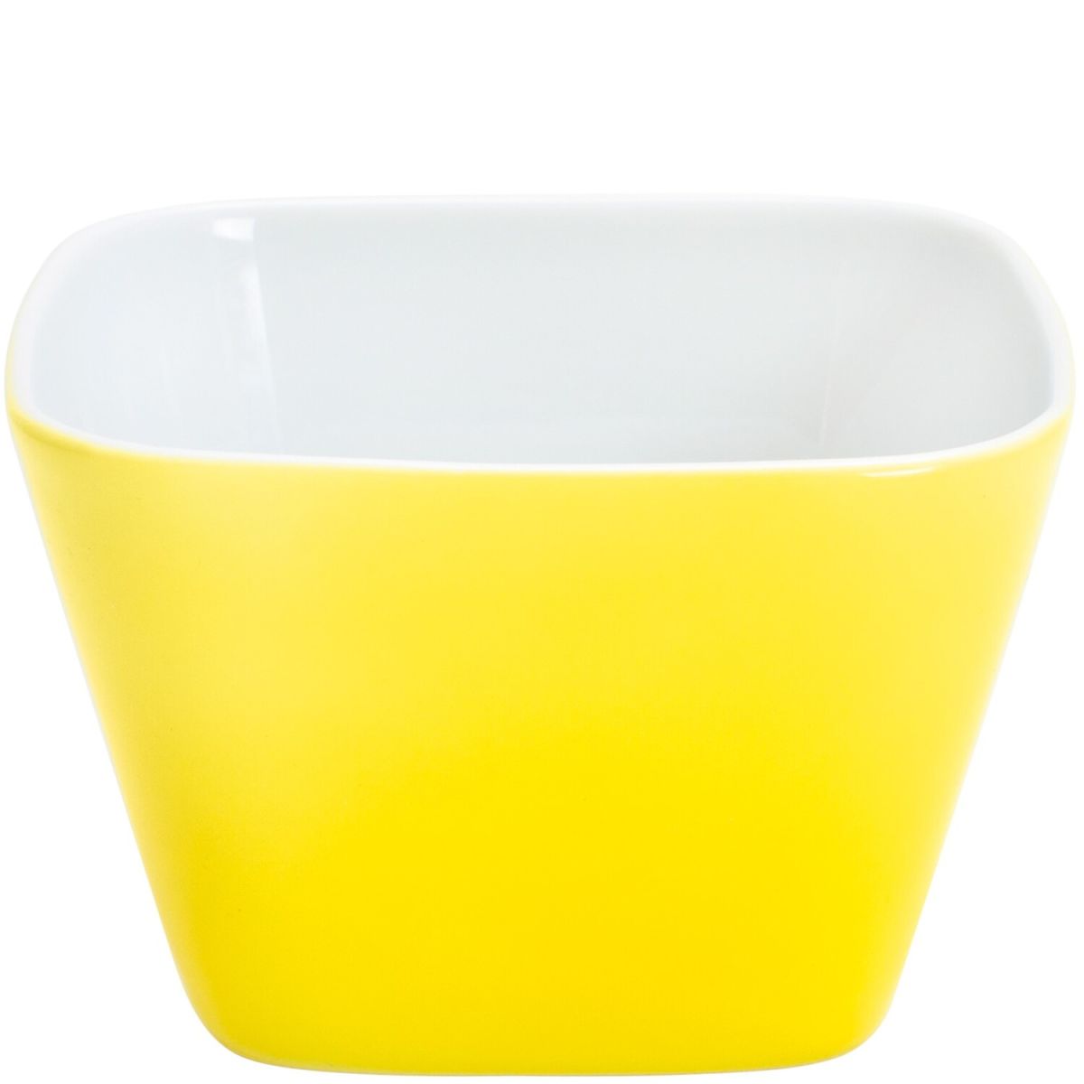 Kahla kleine Schale Pronto Colore eckig 230 ml, 8.7x8.7x10.4x5.7 cm (LxBxØxH); sonnengelb; quadratisch