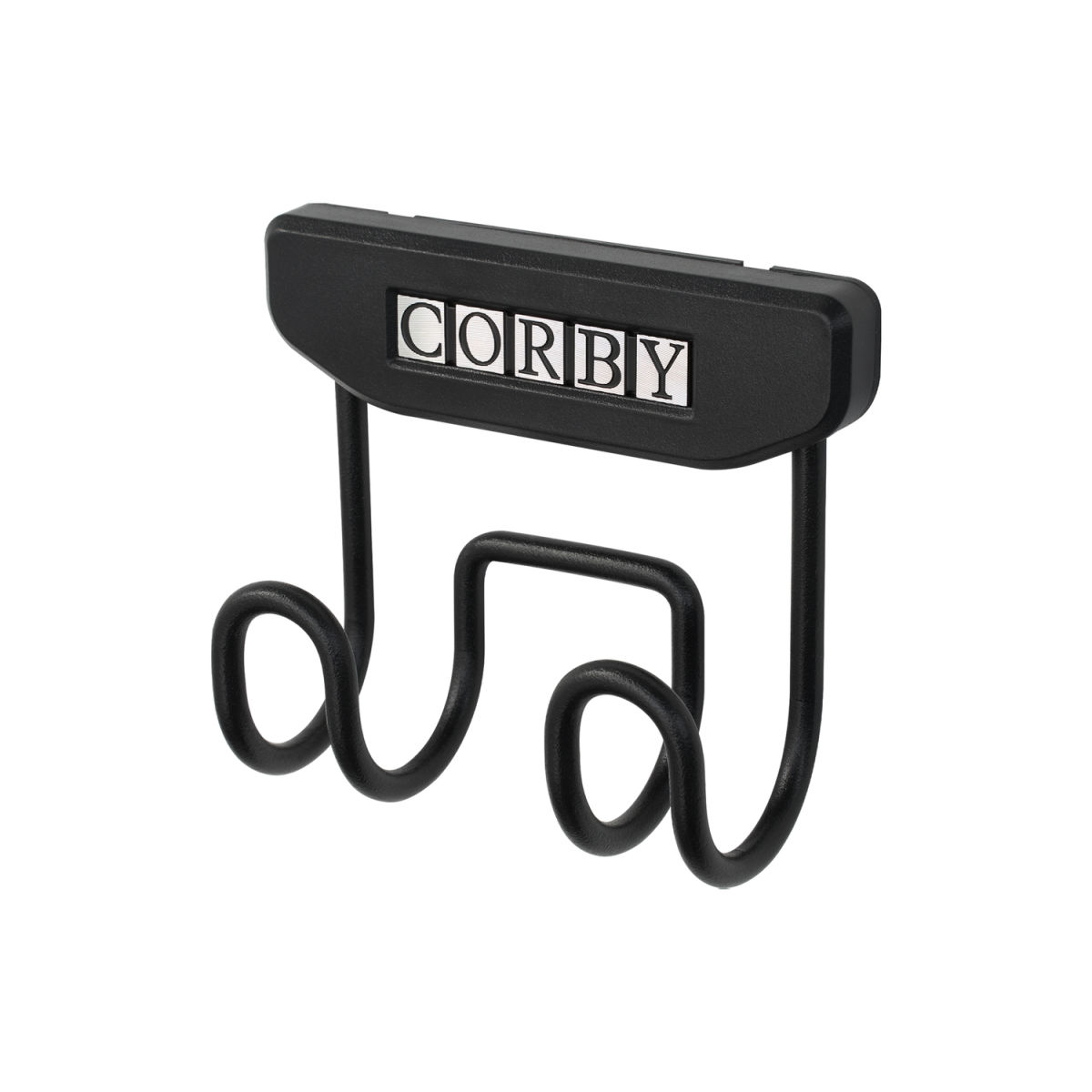 Supporto per Asse da Stiro Corby Sherwood in Nero CORBY; 4.5x10x9 cm (LxLxH); nero; 30 pz. / Pacco