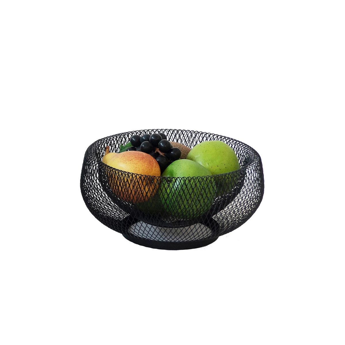 kela Fruchtkorb Marlo Metall 14.5 cm (H); schwarz; rund
