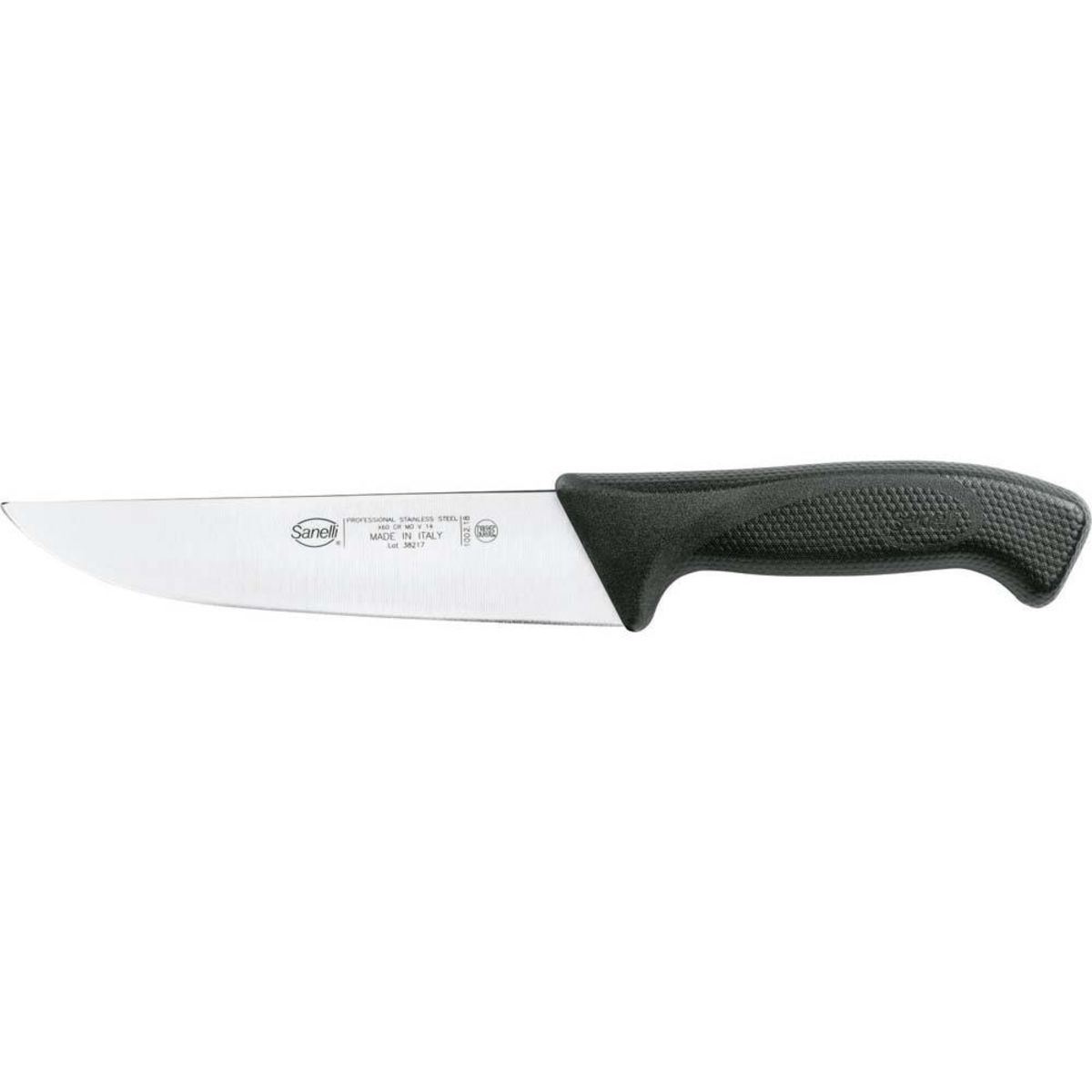 Sanelli Skin Küchenmesser Klingenlänge 180 mm 18 cm (L); schwarz